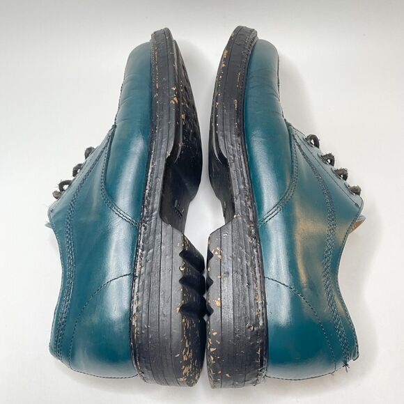 KENZO Teal Black Speckled Lug Sole Streetwear Dress Shoes Mens Size EU 43/US 9.5 main image 5
